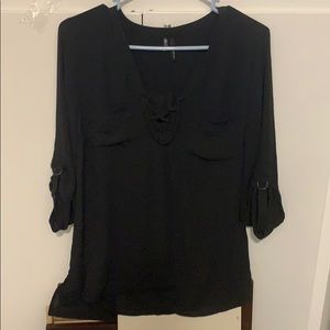 Maurice’s tie up blouse